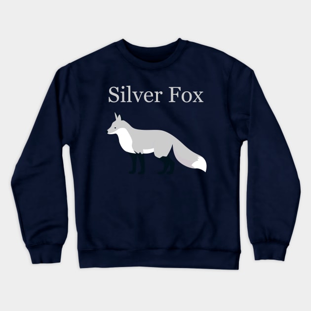 Silver Fox Crewneck Sweatshirt by JasonLloyd